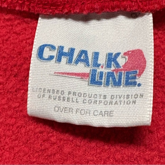 Cleveland Indians chief Wahoo Vintage long sleeve red sweatshirt chalkline - Picture 3 of 6